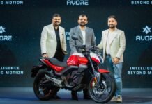 Avore EX Electric Motorcycle Range Launched at Rs 1.25 Lakh Avore EX electric motorcycle