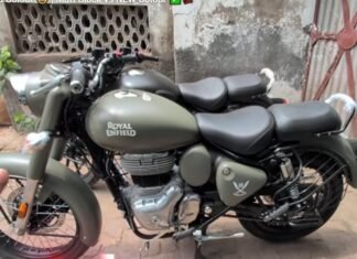 Royal Enfield Classic 350 Gorkha Edition Clear Images Ahead of Launch Royal Enfield Classic 350 Gorkha Edition