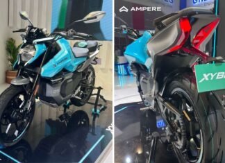 Ampere Xyber Electric Motorcycle Design Patent Filed in India Ampere Xyber electric motorcycle