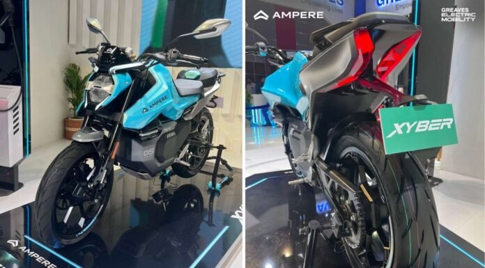 Ampere Xyber electric motorcycle Ampere Xyber electric motorcycle