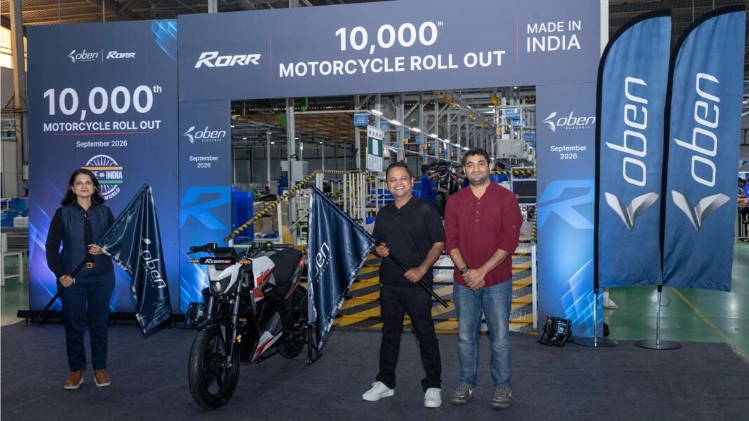 Rorr Oben Electric Rolls Out 10,000th Rorr Electric Motorcycle