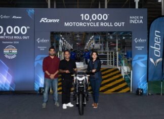 Oben Electric Rolls Out 10,000th Rorr Electric Motorcycle Oben 10,000th Rorr Electric Motorcycle