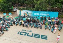 TVS Delivers 100+ iQube MillionR Special Editions in One Day in Pune TVS iQube MillionR Special Edition Delivery Event