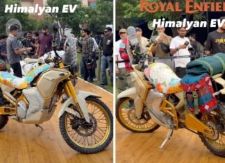 Royal Enfield Himalayan Electric Snapped Once Again – Details RE Himalayan EV
