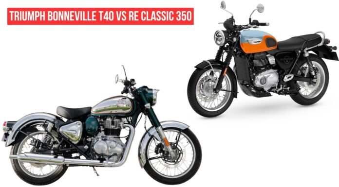 Triumph Bonneville T40 Vs Royal Enfield Classic 350 Triumph Bonneville T40 Vs Royal Enfield Classic 350