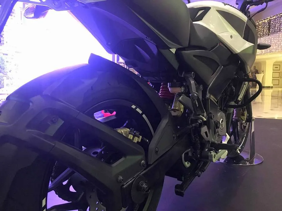New 2017 Pulsar NS200 Pics Rear Monoshock Tyres
