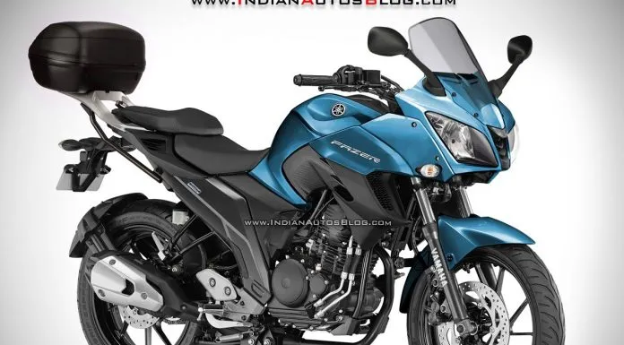 Yamaha Fazer 250 Render Pic White Blue