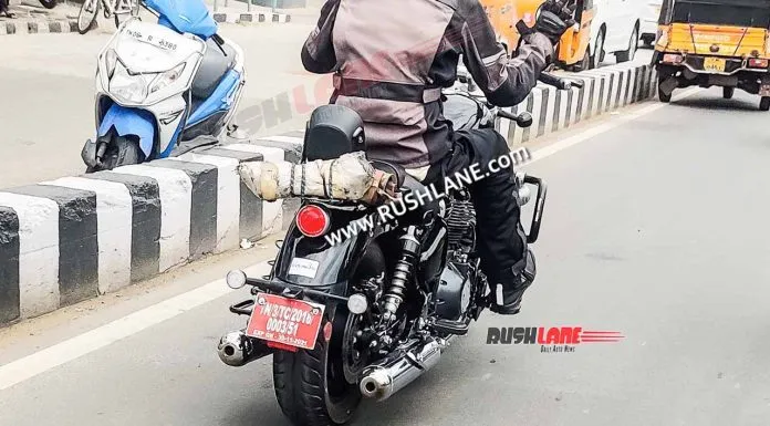 Royal ENfield Super Meteor 650 Spy Pics 1